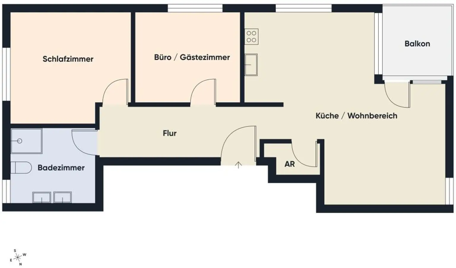 Grundriss ohne Maßstab