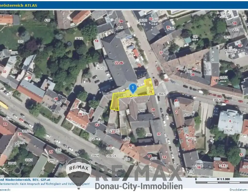 " Seltene Gelegenheit: Baugrund im Herzen von Baden bei Wien "