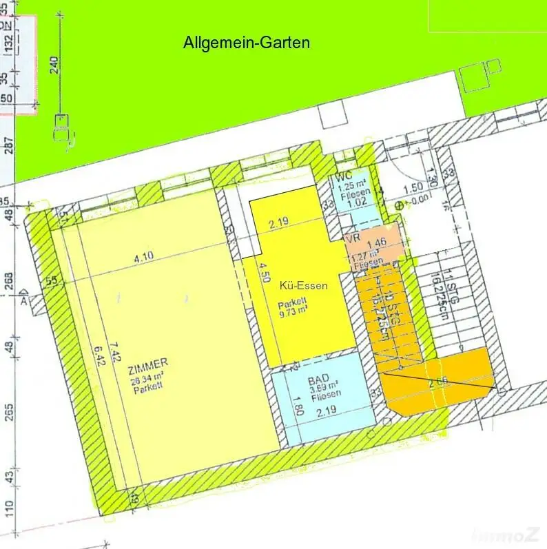 Provisionsfrei: zentrale Groß-Garcionerre  mit Gartennutzung zwischen Dietrichsteinplatz und TU