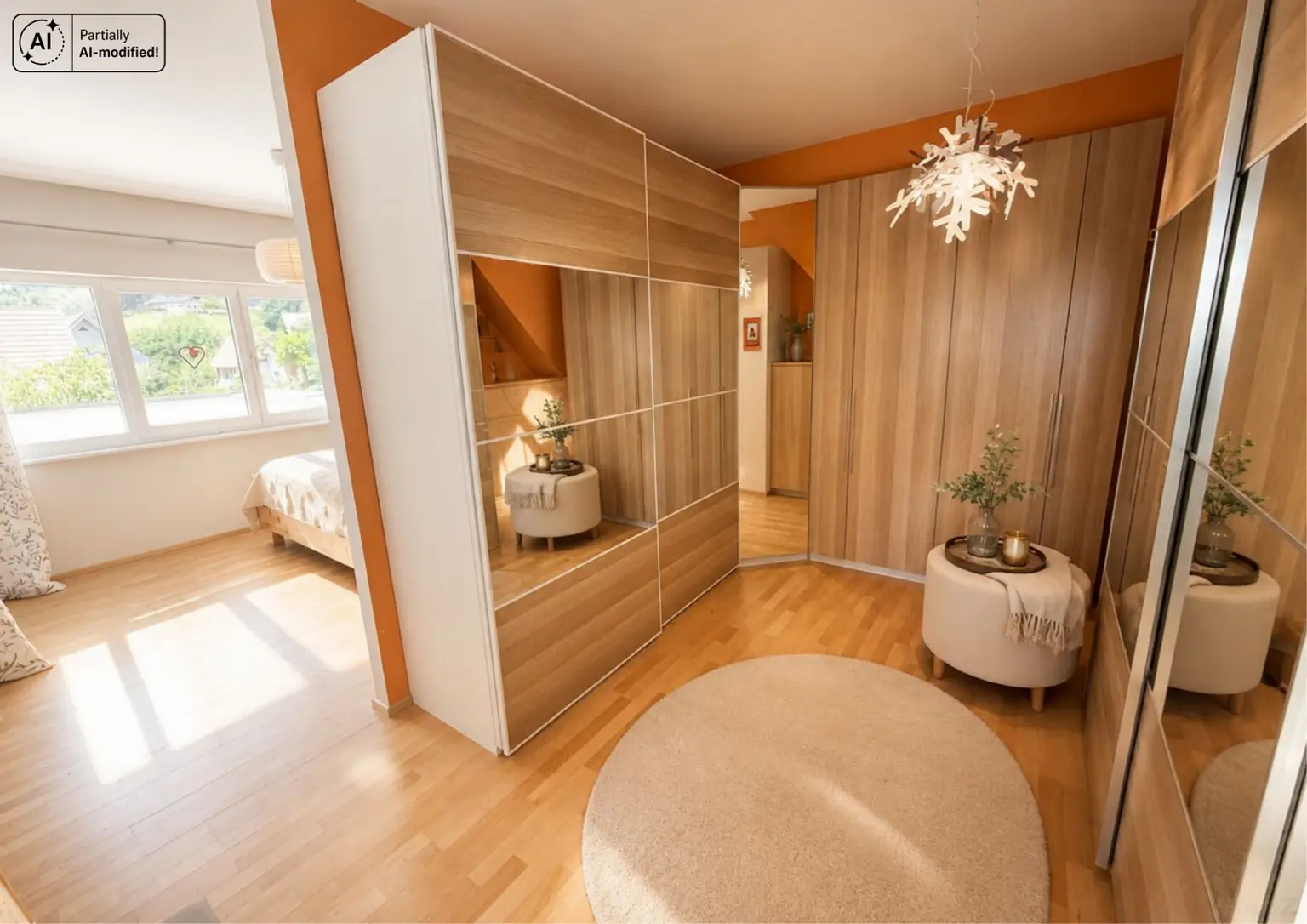Masterbedroom mit Schrankraum