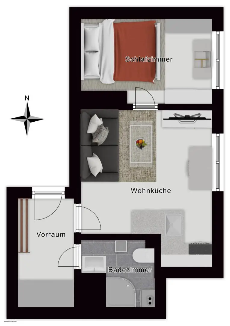 "klein & fein" – Ihre neue 2-Zimmer-Wohnung in Bischofshofen!