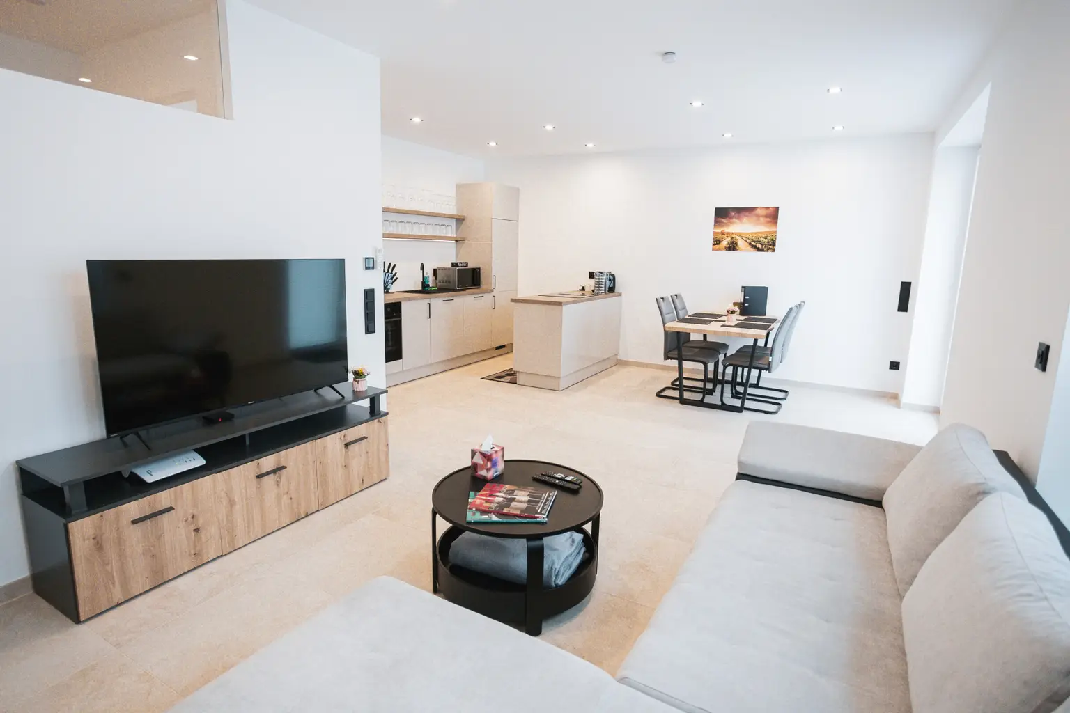 Küche mit Wohn/Esszimmer