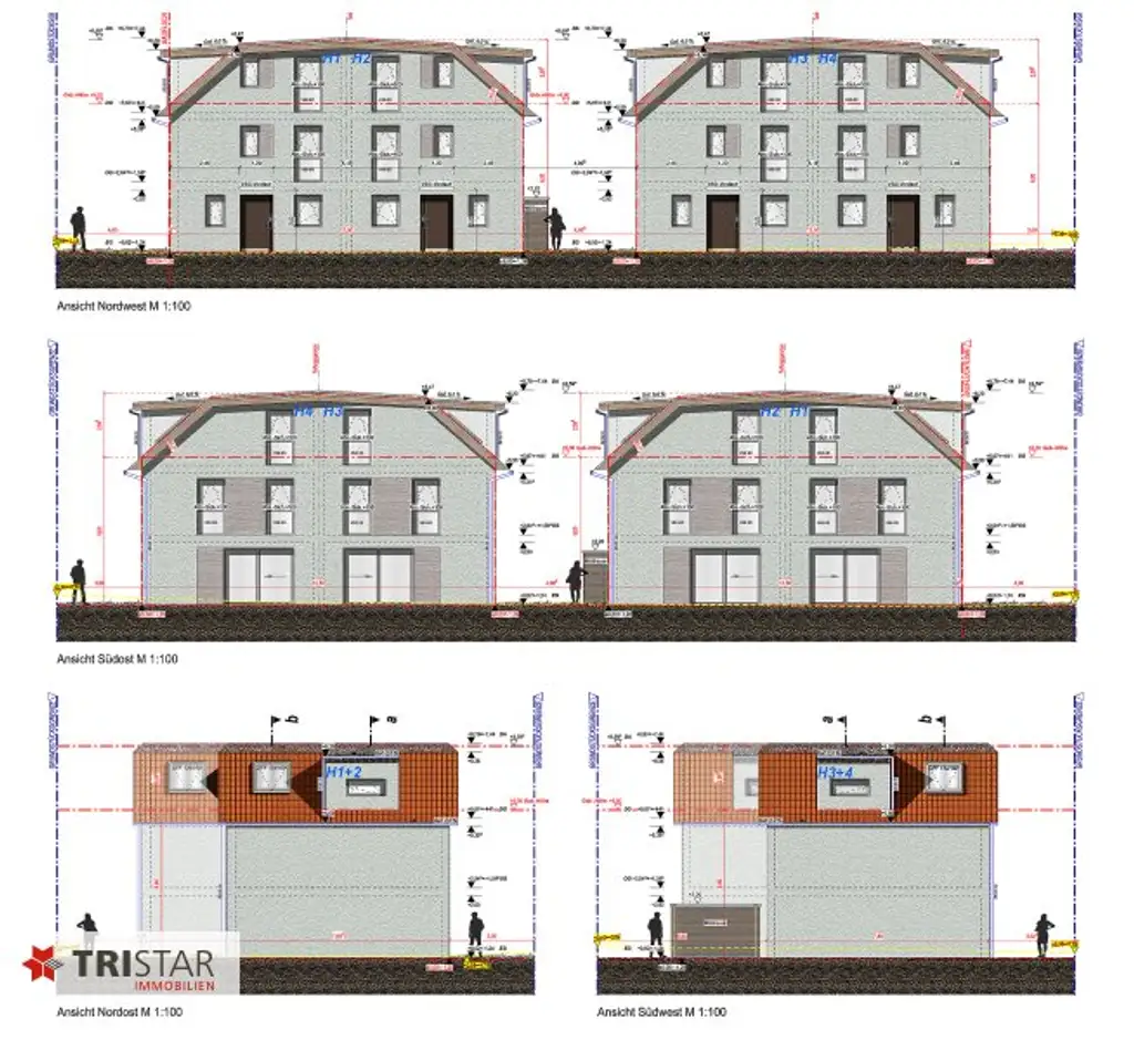 NEU • FAMILIENTRAUM • 4 HÄUSER • GARTEN • TERRASSE • PKW-STELLPLÄTZE • NÄHE LOBAU • LUFTWÄRMEPUMPE • 1220 WIEN