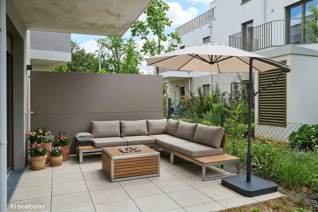 HIRSCHFELD – Einzigartige 2-Zimmer-Wohnung mit Terrasse und eigenem Garten
