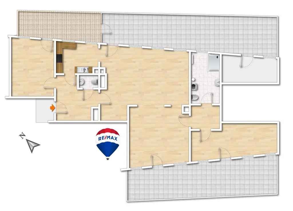 DG-Wohnung mit 2 Terrassen auf Wohnebene und phänomenalem Fernblick über Wien