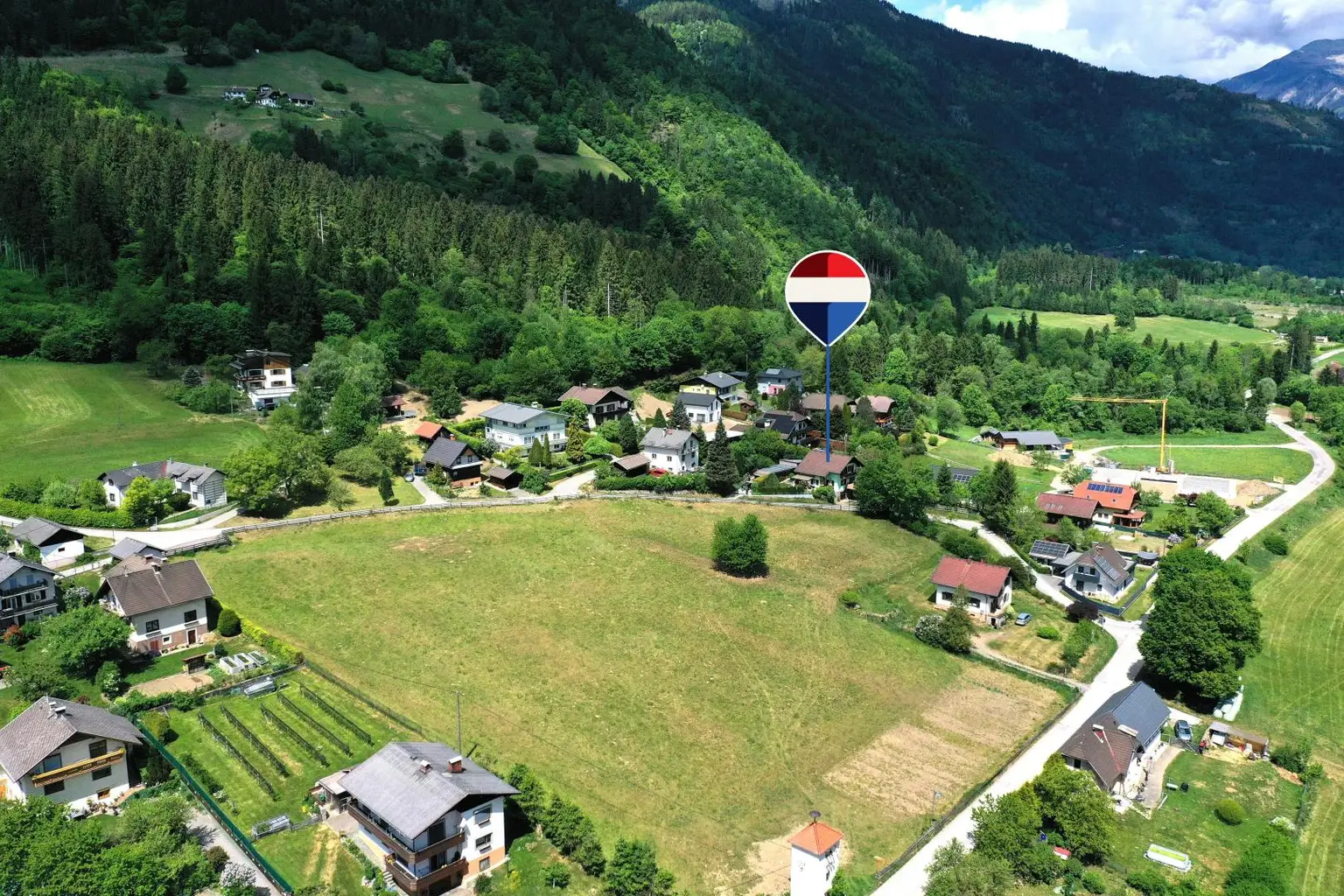 Lage mit Markierung