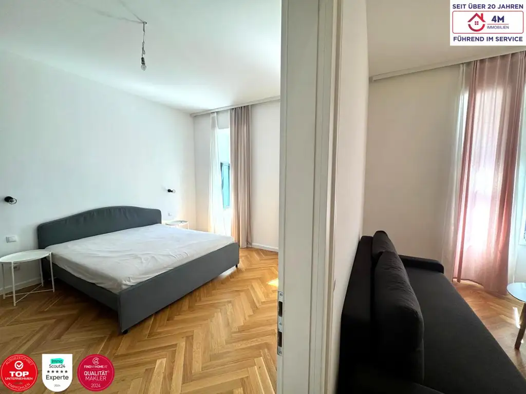 Eleganter Altbau trifft modernen Wohnkomfort – sanierte 2-Zimmer-Wohnung nahe Donauinsel