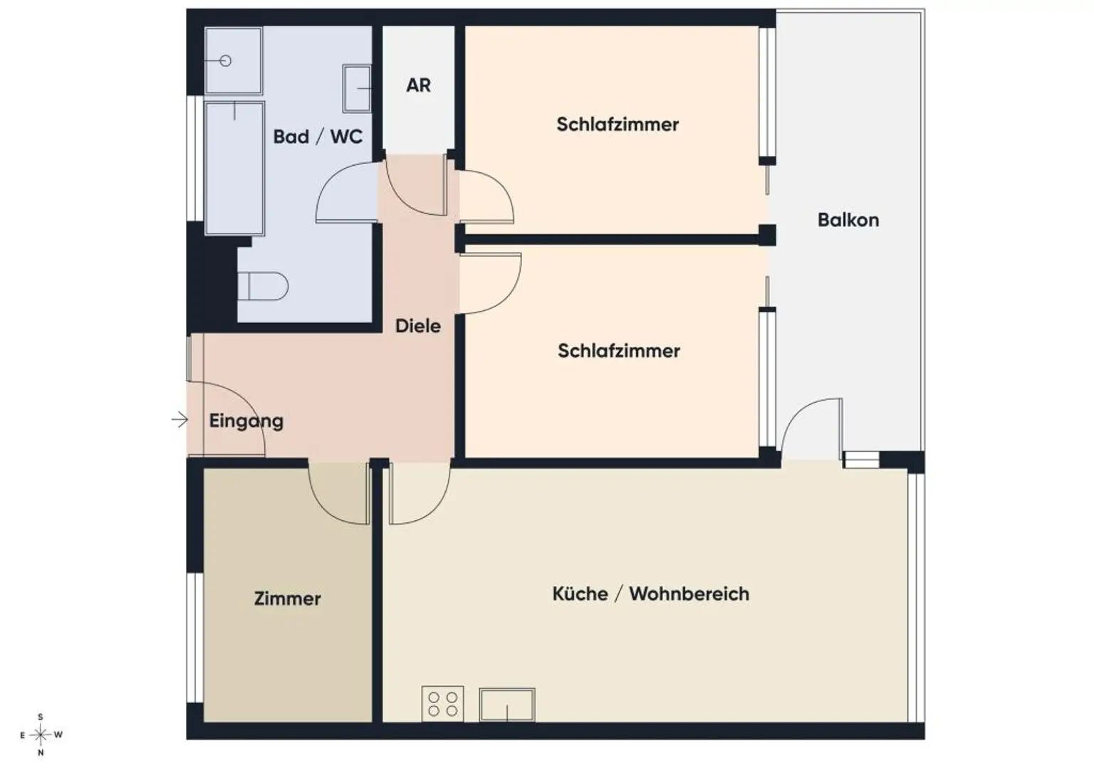 Grundriss ohne Maßstab