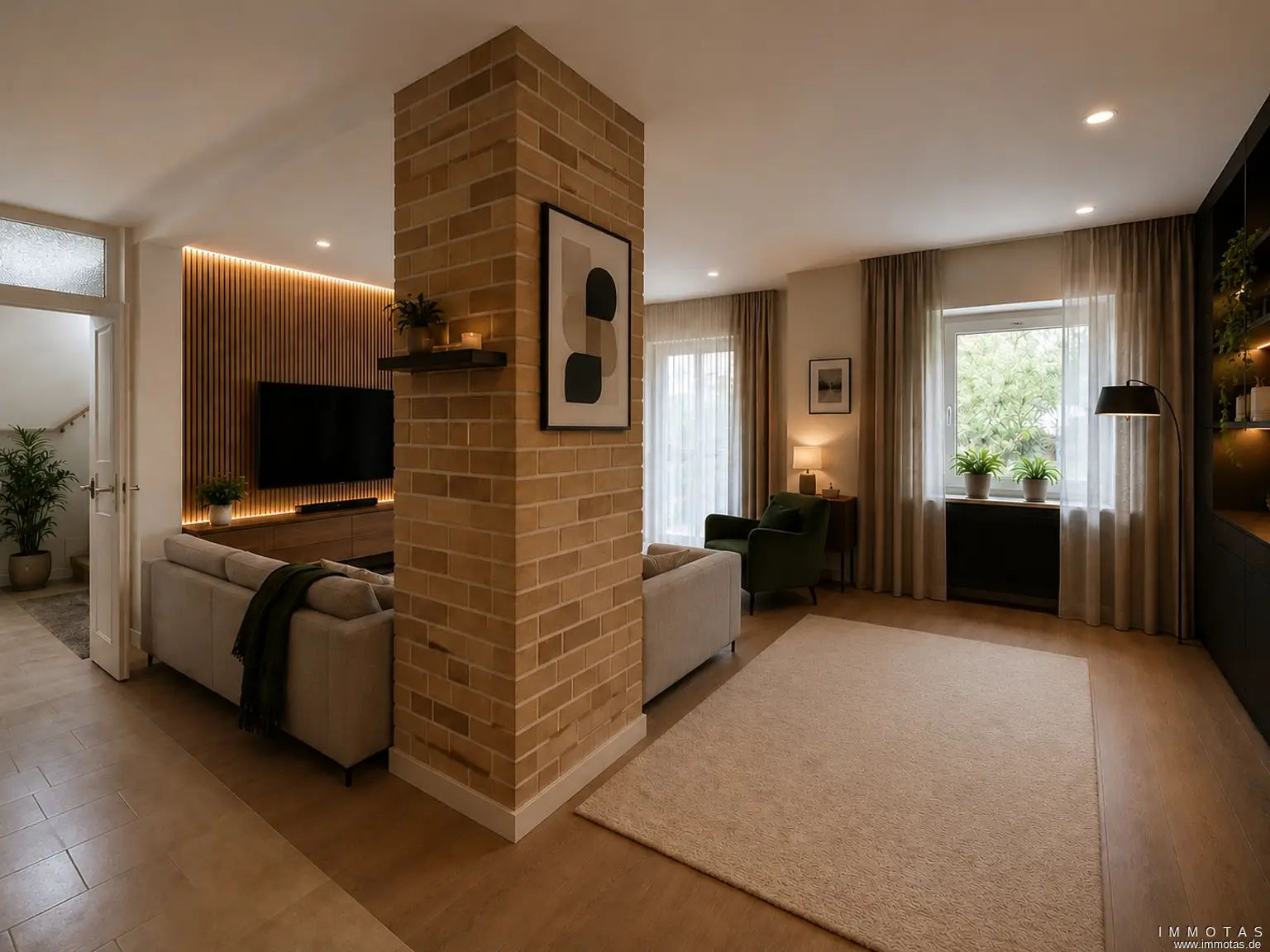 Wohnzimmer OG Visualisierung