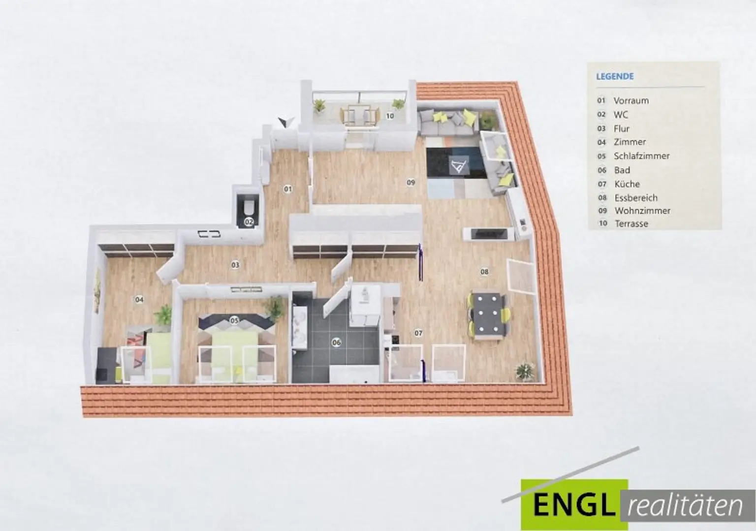Wohnungsplan in ca. Angaben