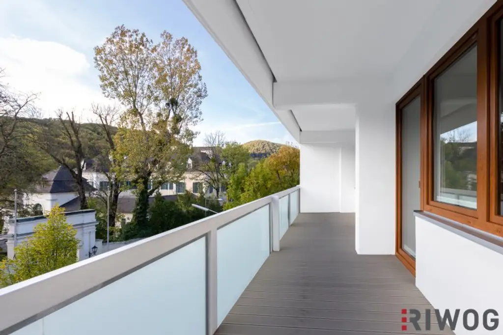 ERSTBEZUG nach Sanierung mit Blick auf Schloss Laudon  | ca. 16 m² Loggia  | Garagenplatz | Vollausgestattete Küche | Erholungsgebiet angrenzend