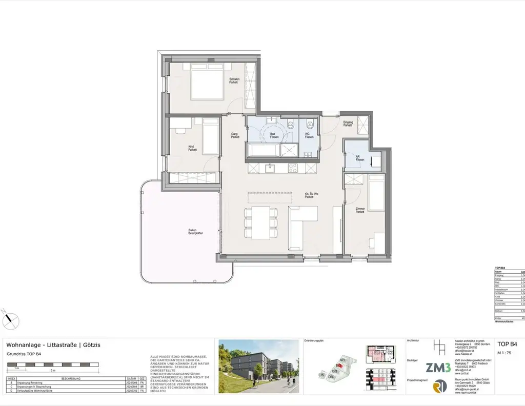 4-Zimmer-Terrassenwohnung in Götzis - Top B4