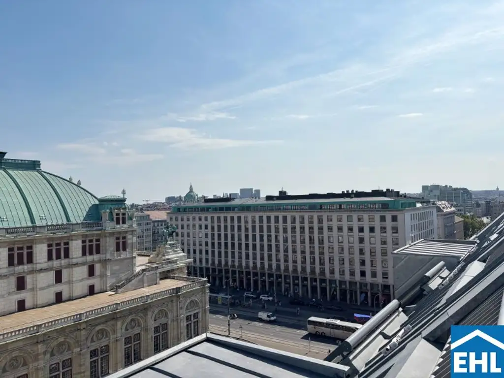 Exklusive Dachgeschoßwohnung mit Blick auf die Wiener Staatsoper!