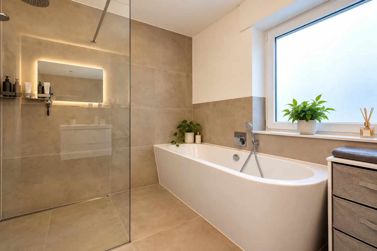 Badezimmer Erdgeschoss KI bearbeitet