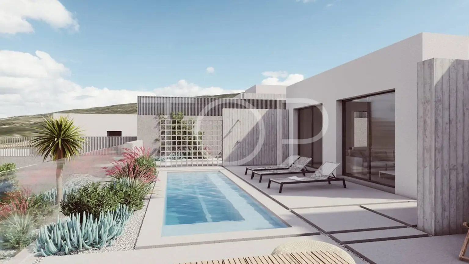 Amplia villa de nueva construcción en una zona tranquila con vistas espectaculares al mar en Guía de Isora
