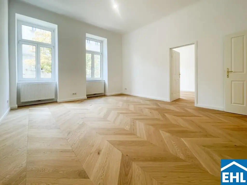 Sanierte 2-Zimmer-Altbauwohnung mit separater Küche Nähe Augarten