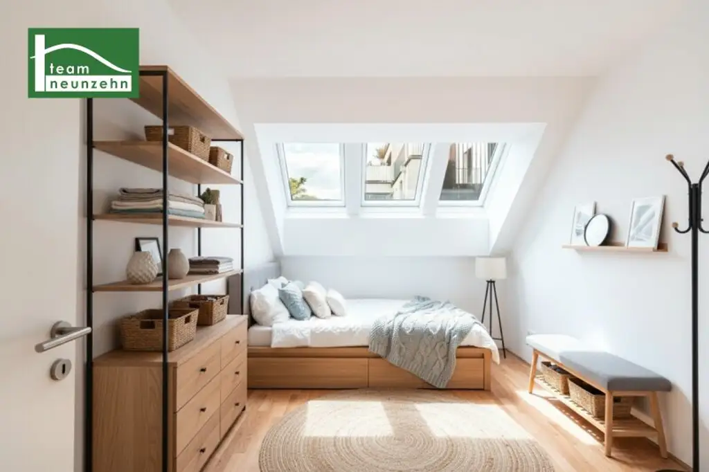 Das Raumwunder: Ruhig, Hell und in Bestlage - Erstbezug direkt beim Donauzentrum in Hofruhelage mit Geothermie-Heizung