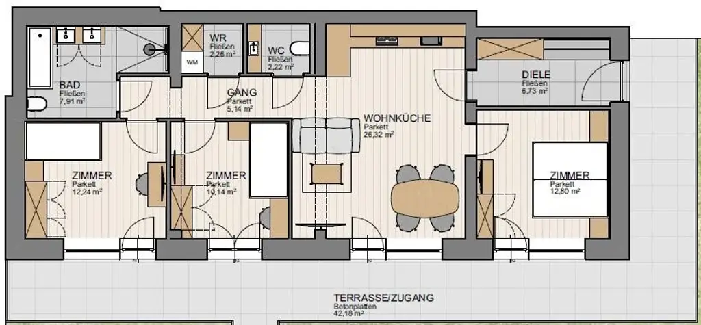 wunderschöne NEUBAU-Wohnung am Gröbminger Mitterberg
