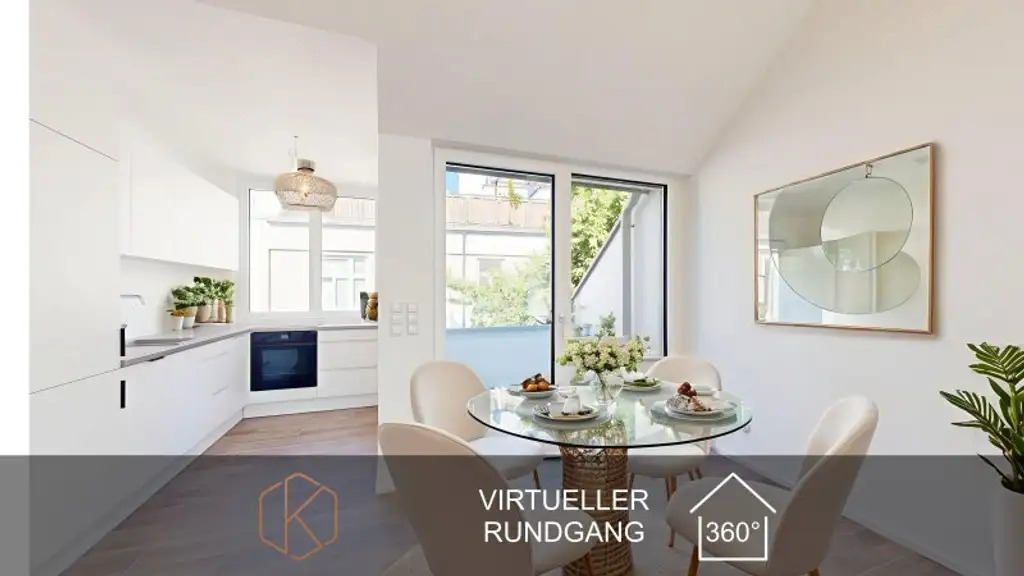 Moderne 2-Zimmer Dachgeschosswohnung | Terrasse | Klimaanlage | Nähe Café Hummel | Erstbezug