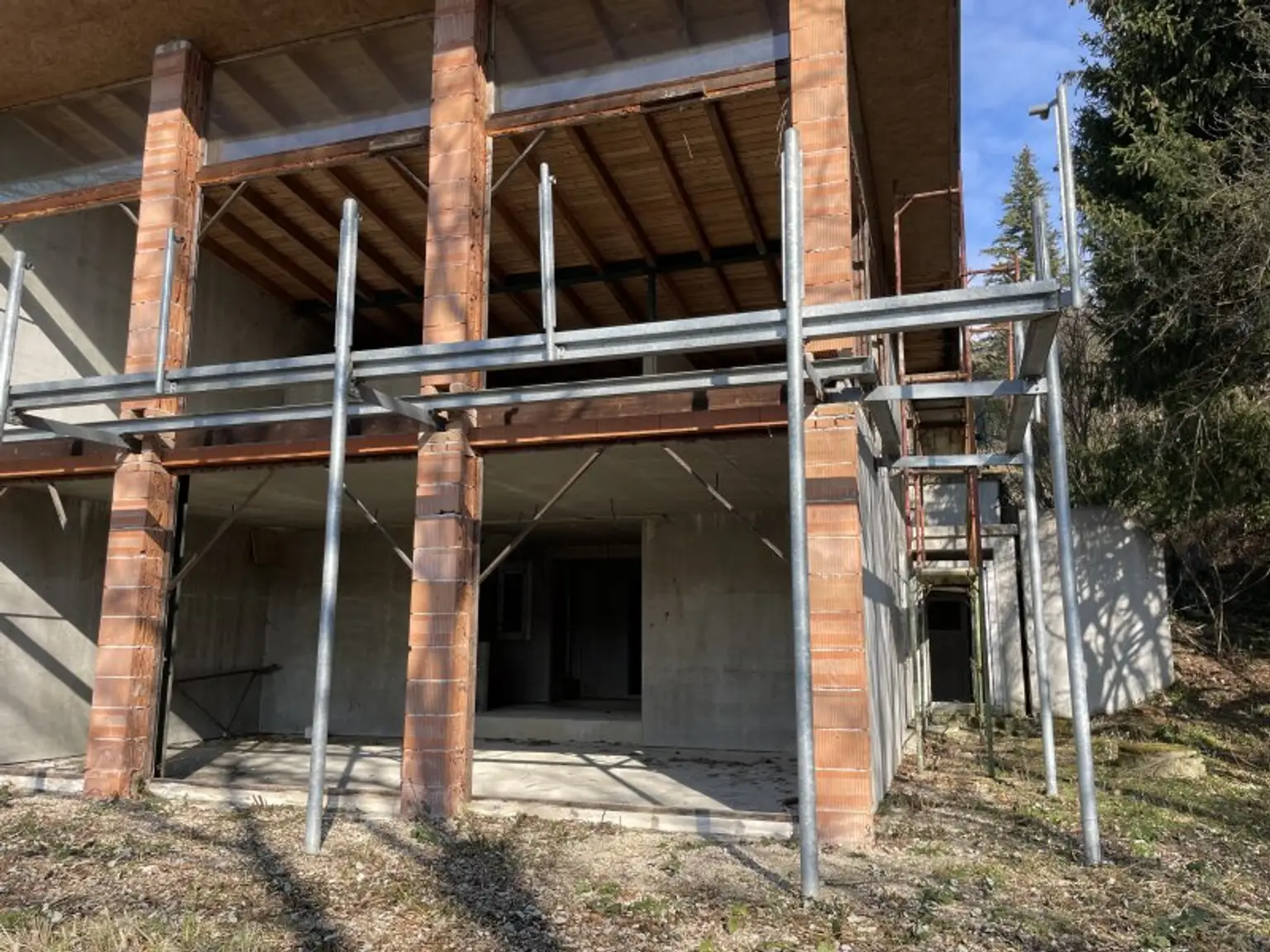 ZWEI DOPPELHAUSHÄLFTEN IM ROHBAU - PURKERSDORF mit großartigen FERNBLICK