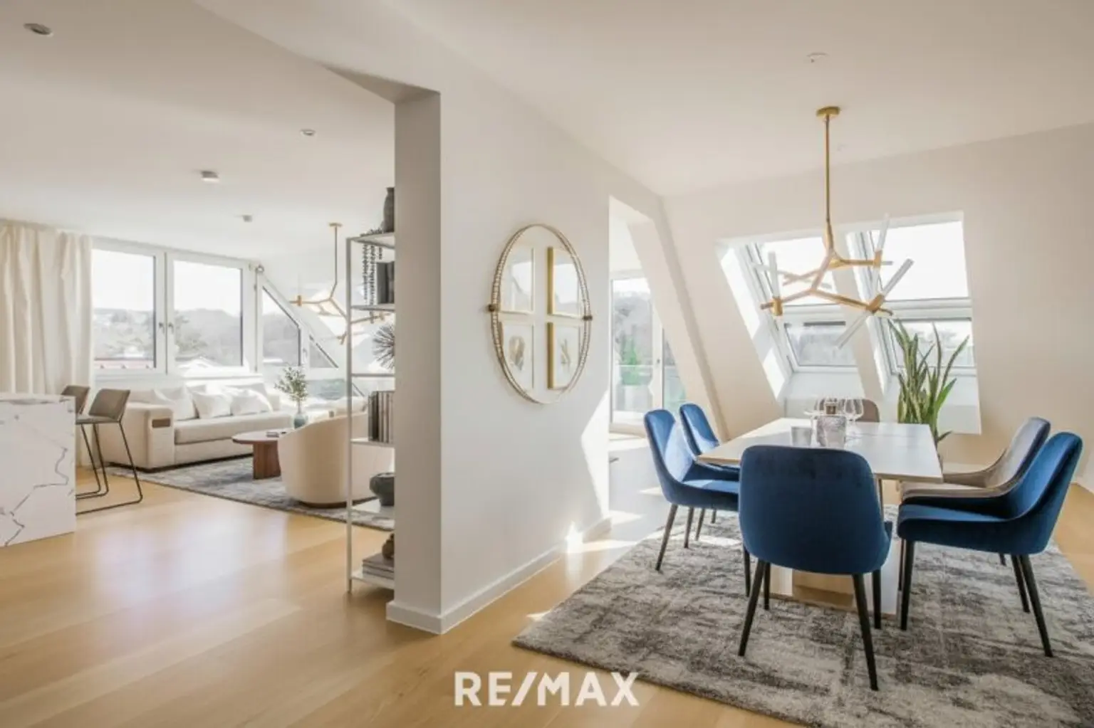 Wohnbereich KI Visualisierungsbeispiel