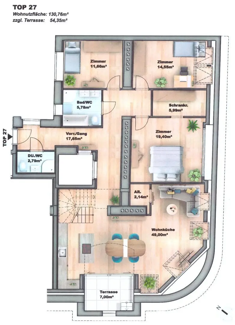 Blechturmgasse Top 27 Wohnung