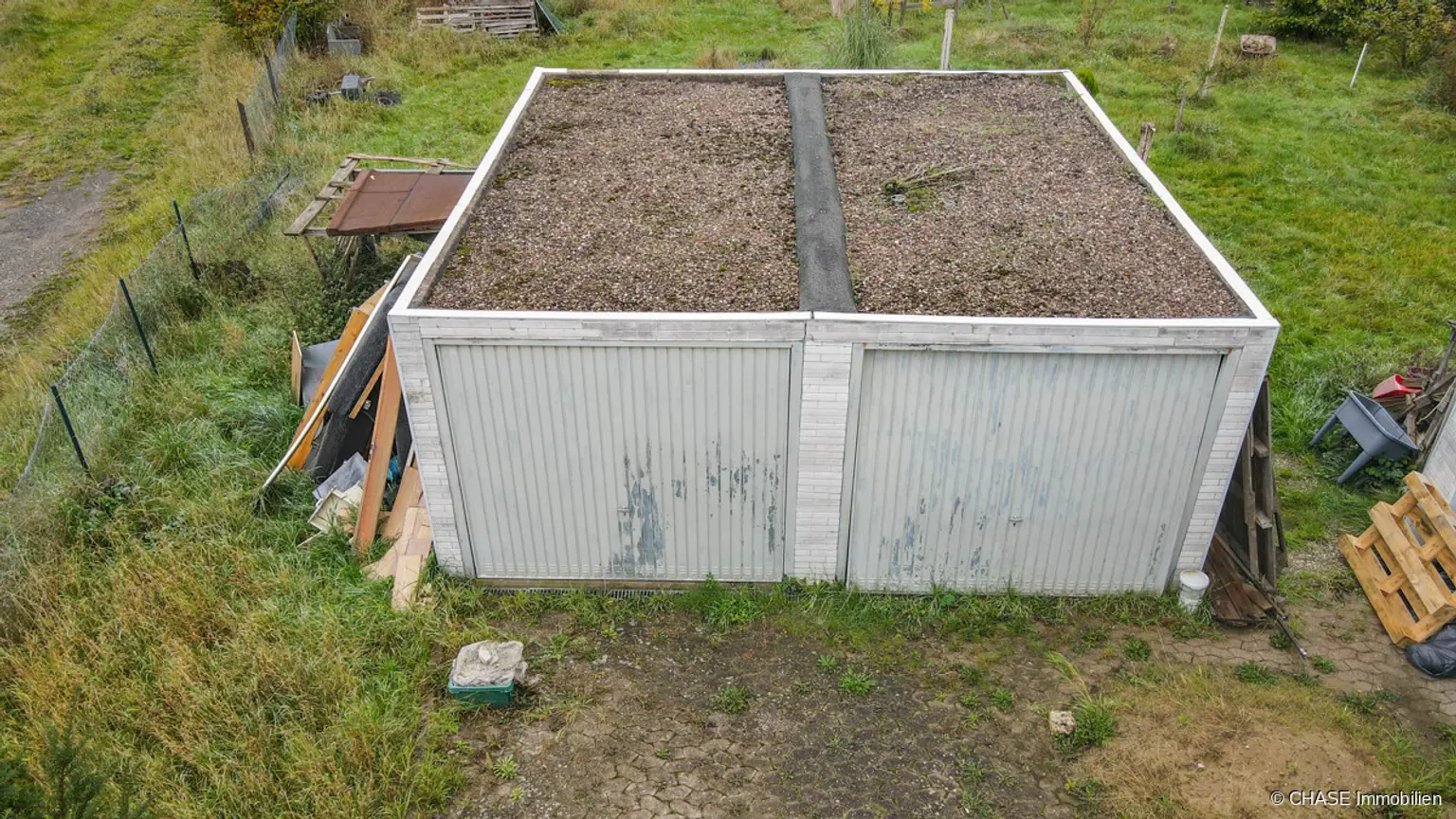 Garagen - schräg von oben