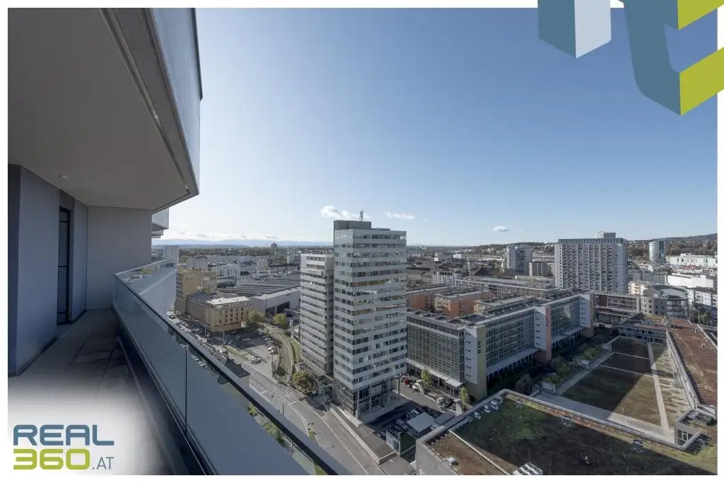 LENAUTERRASSEN  - Moderne 2-Zimmer-Wohnung mit riesigem Balkon in der Lenauterrassen zu vermieten! PROVISIONSFREI für den Mieter!