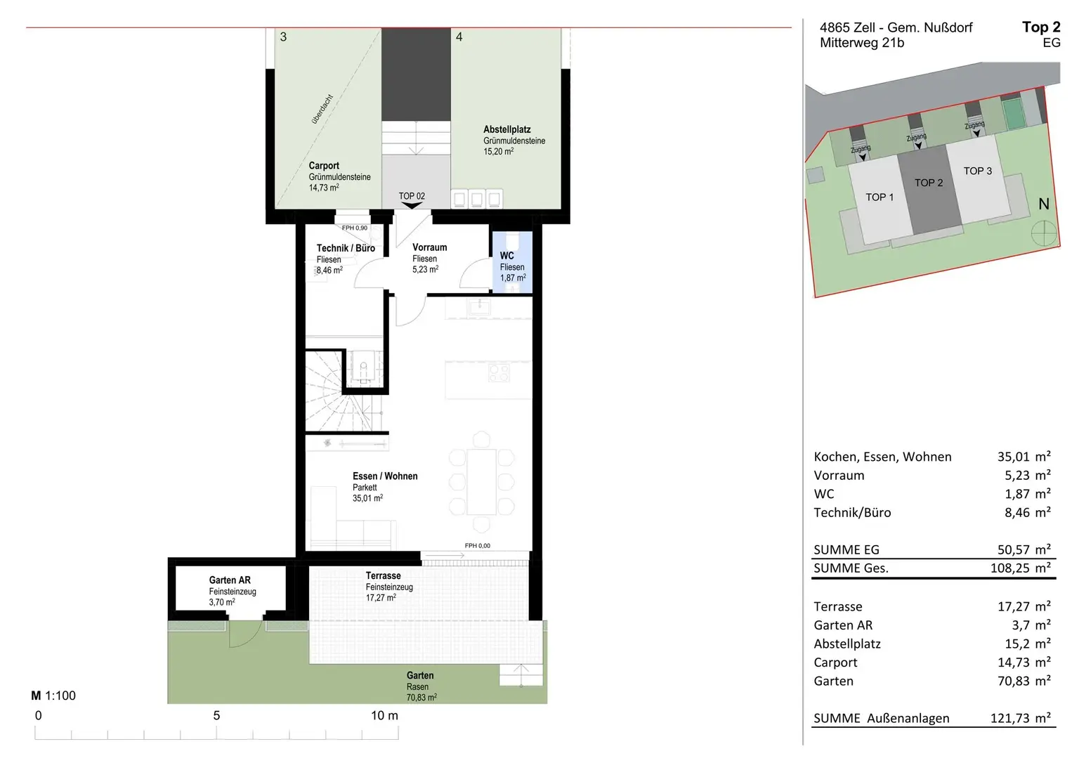 Verkaufsplan RH Top 2 EG 21b