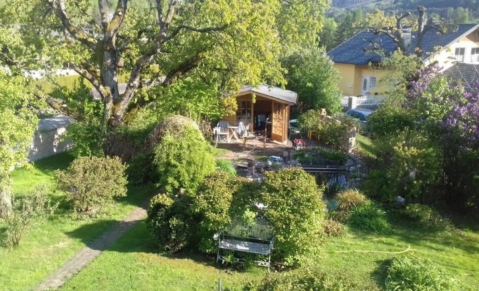 Blick vom Balkon