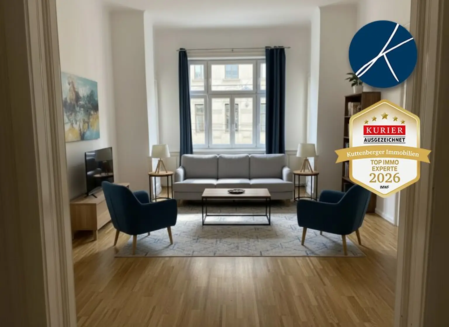 Erkerzimmer Möblierungsmöglichkeit (KI Vorschlag)
