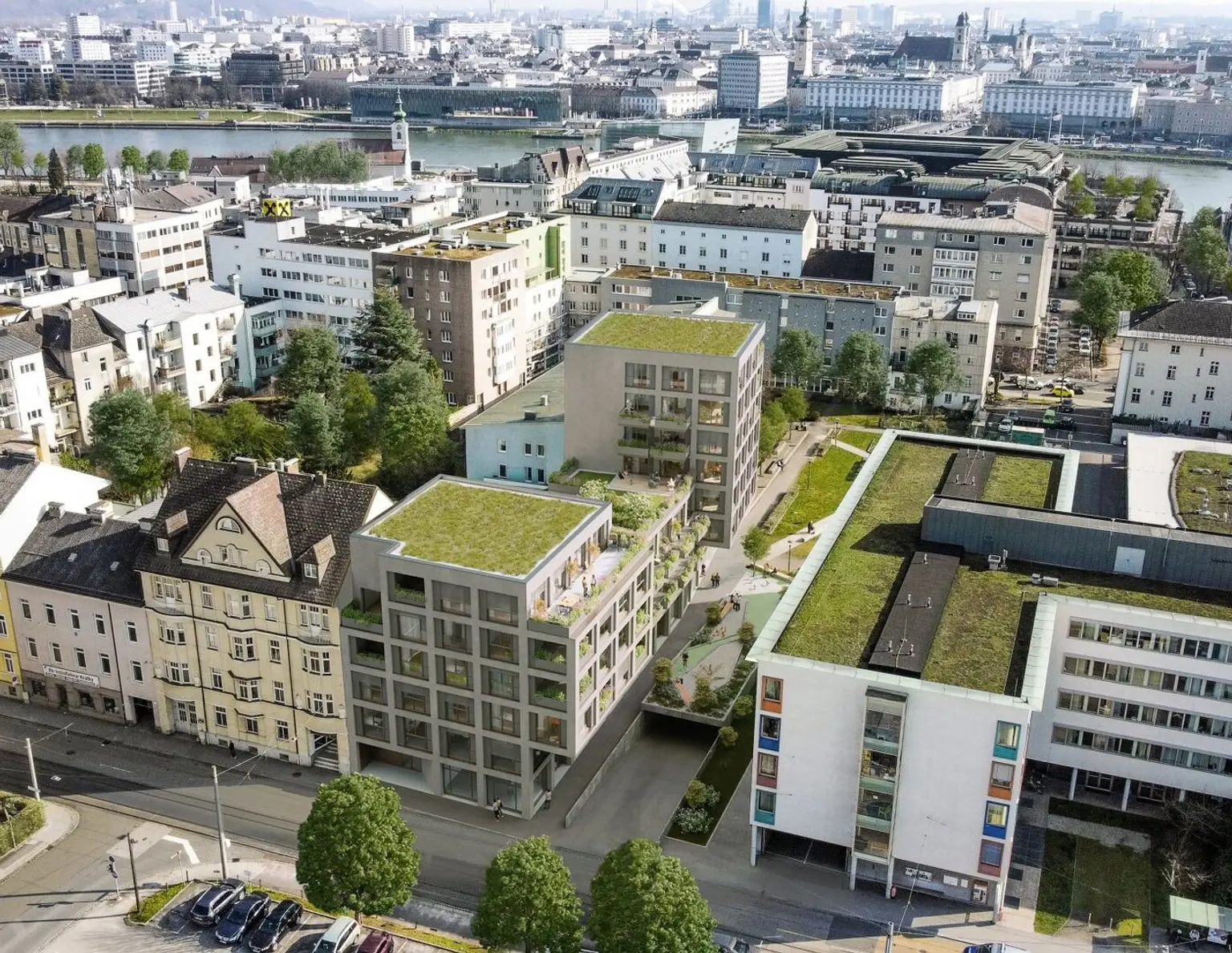 Am Grünmarkt I Neubauprojekt I Linz - Urfahr