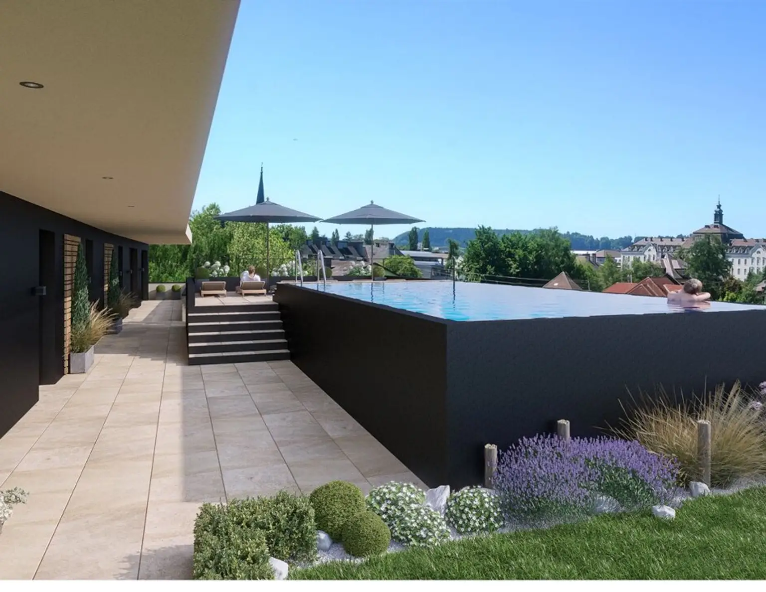 High-End Penthouse mit Rundum - Panorama über den Dächern von Vöcklabruck