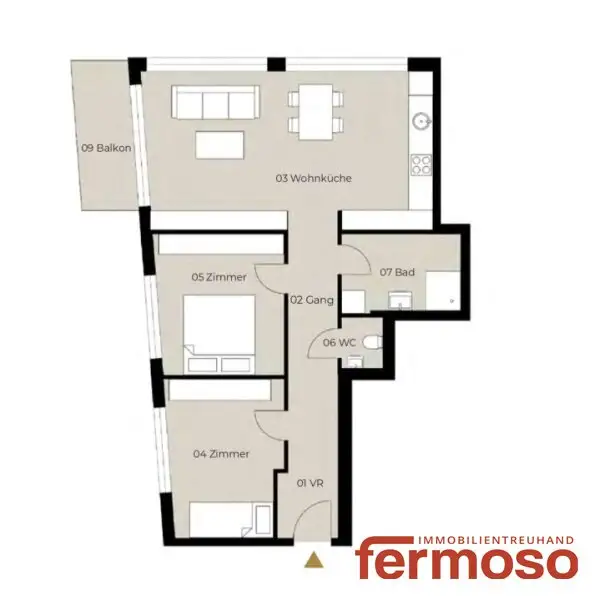 Moderne 3-Zimmer-Wohnung mit Balkon in Leopoldsdorf