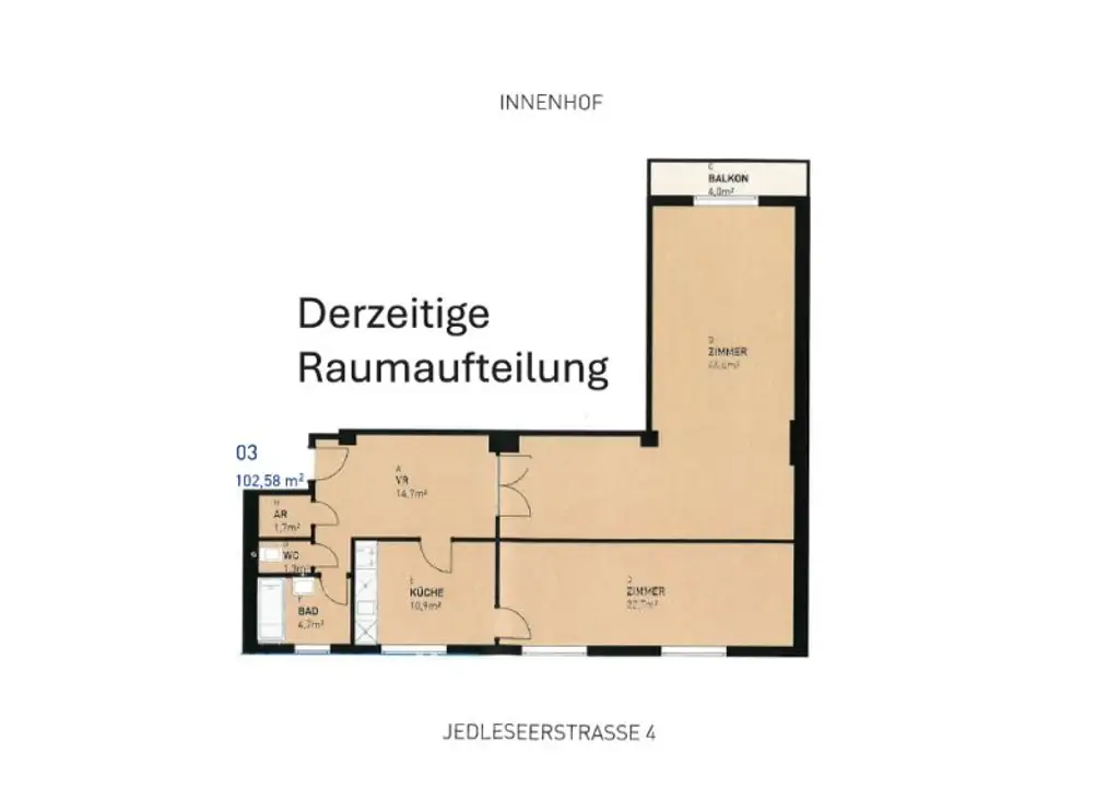 POTENZIAL auf 102m² nahe Floridsdorfer Spitz!