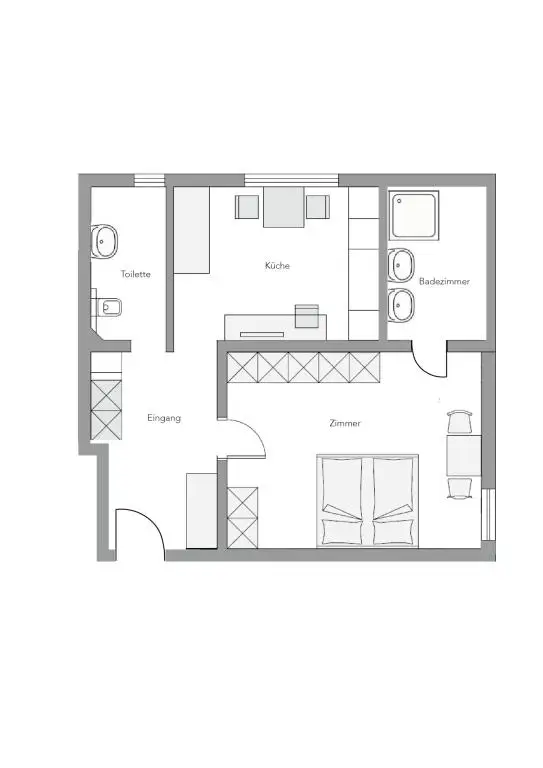 Grundrissplan ohne Maßstab