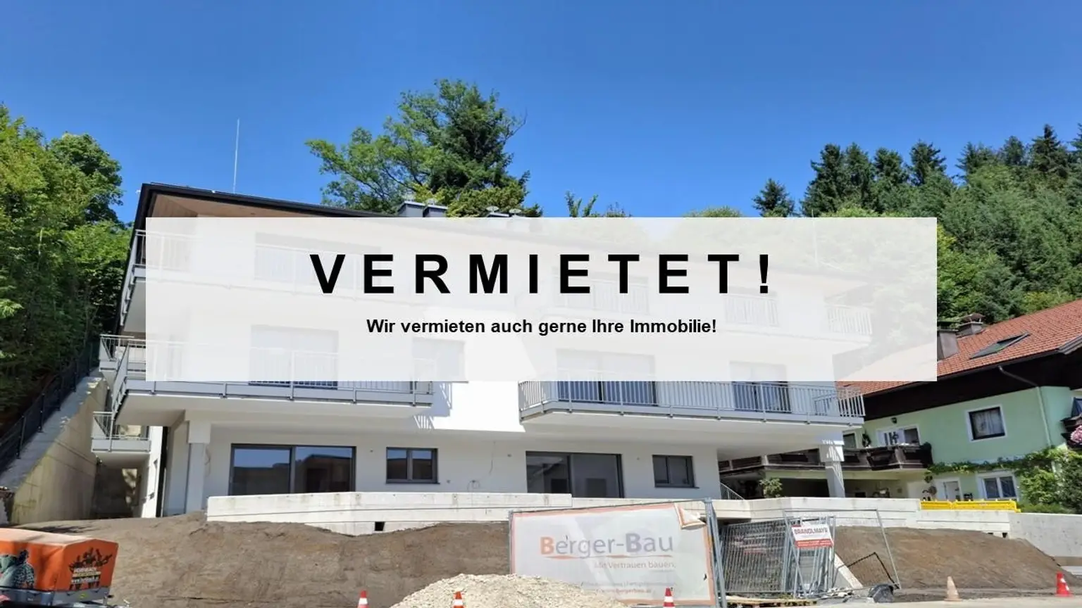VERMIETET - Exklusive 3-Zi-Neubauwohnung mit See- und Bergblick in Mondsee-Tiefgraben