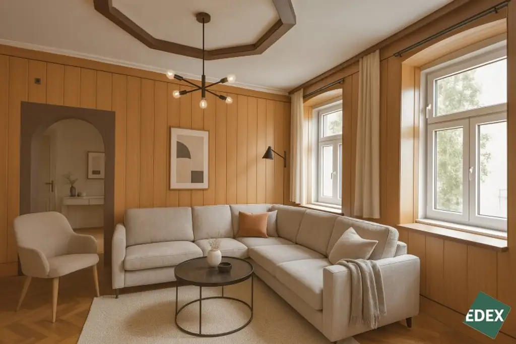 Sanierungsbedürftige 4-Zimmer-Altbauwohnung mit viel Charme