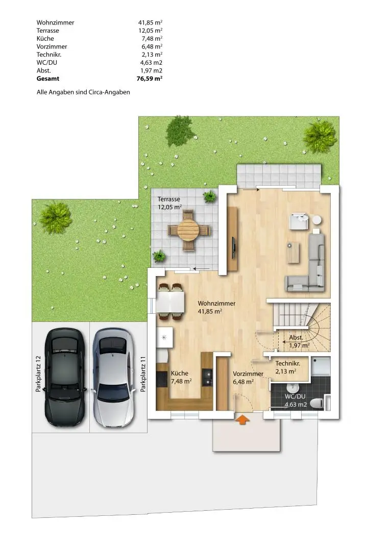 WOHN(T)RAUM PUR – 154 m² - 5 Zi - Doppelhaushälfte in Wien-Nähe