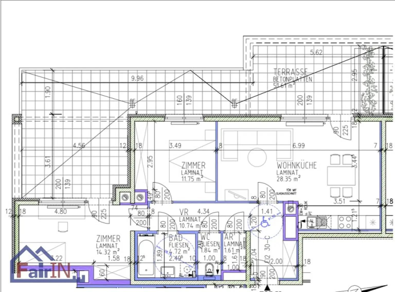 ***Moderne, helle Dachterrassenwohnung beim Hauptbahnhof ***ab 01.01.2026