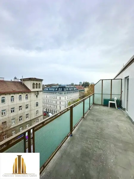 City-Blick! Dachterrassen-Singlewohnung mit Top-Aussicht! Nächst Prater-City