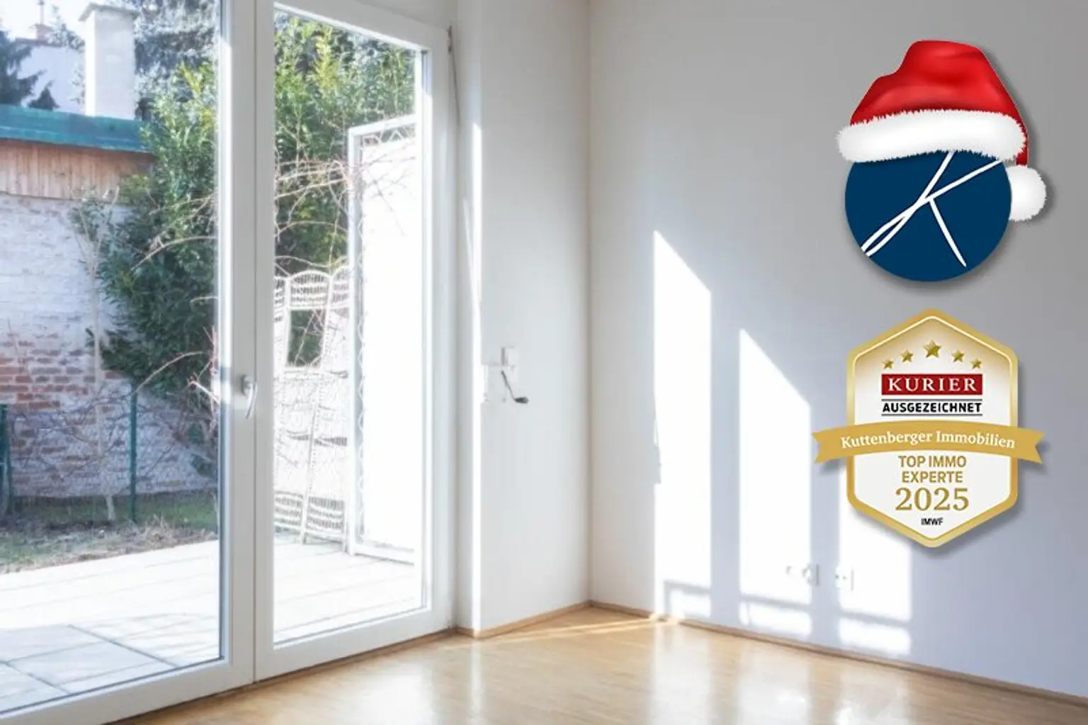 Wohzimmer mit Ausgang in den Garten