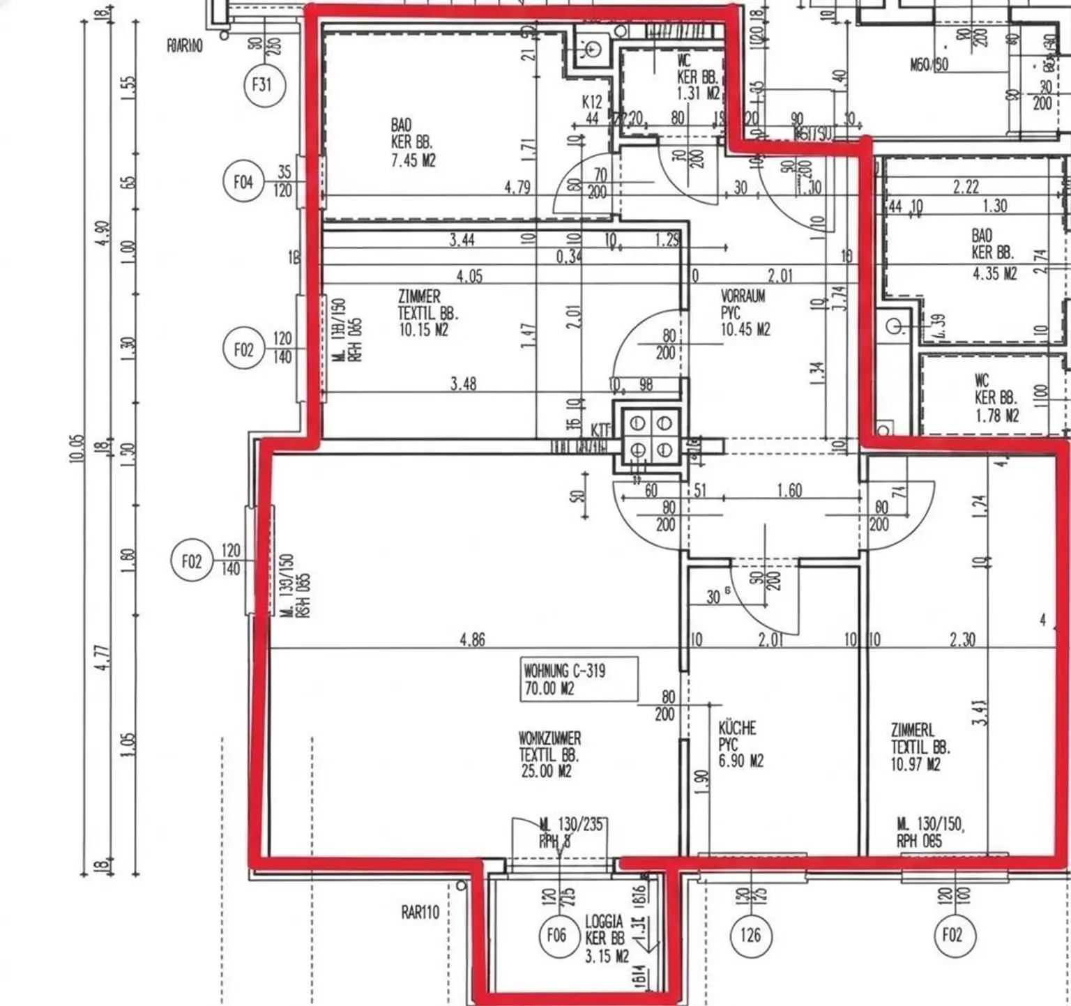 Grundriss Wohnung