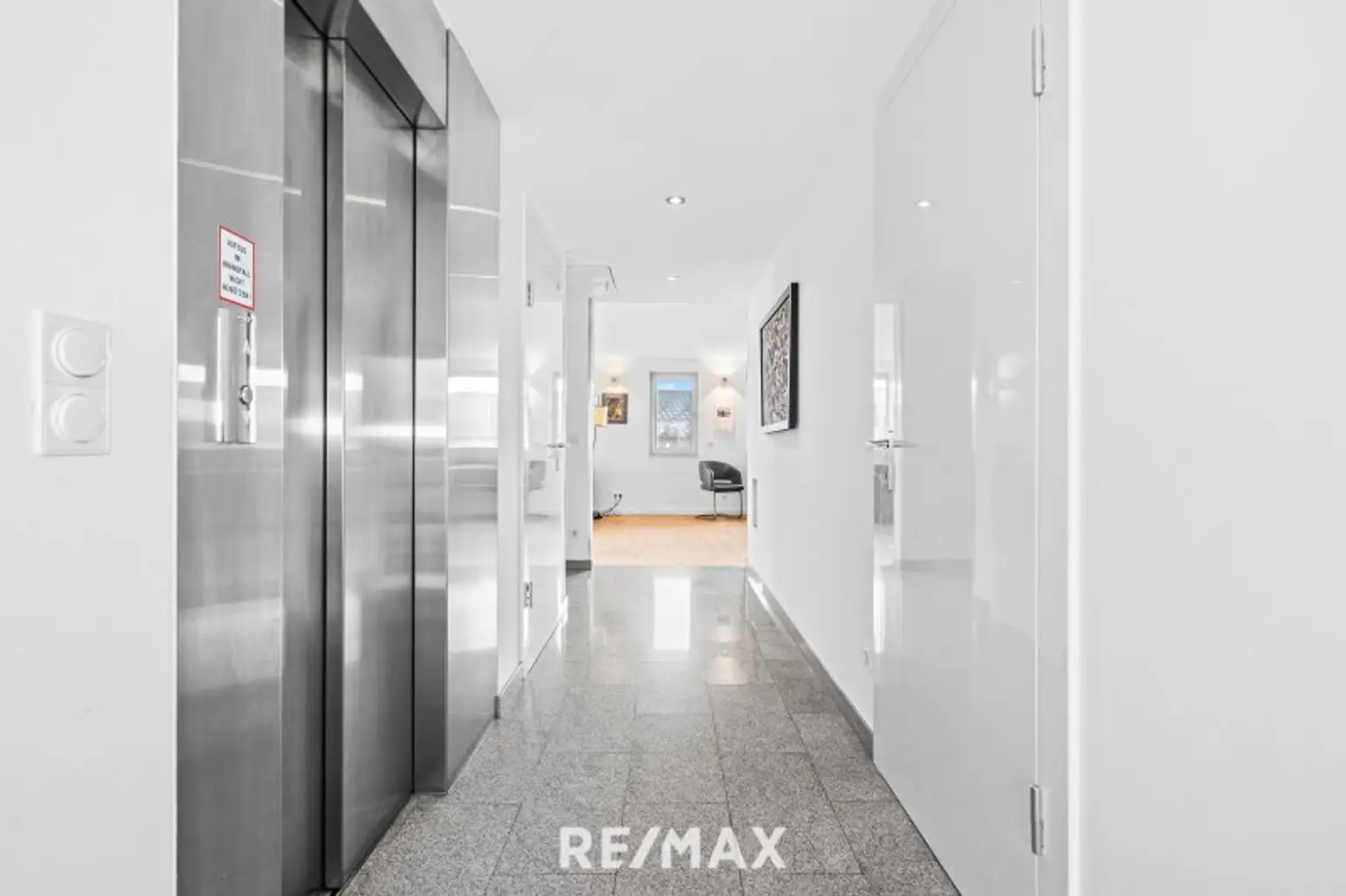 Aufzug zum Wohnbereich im OG