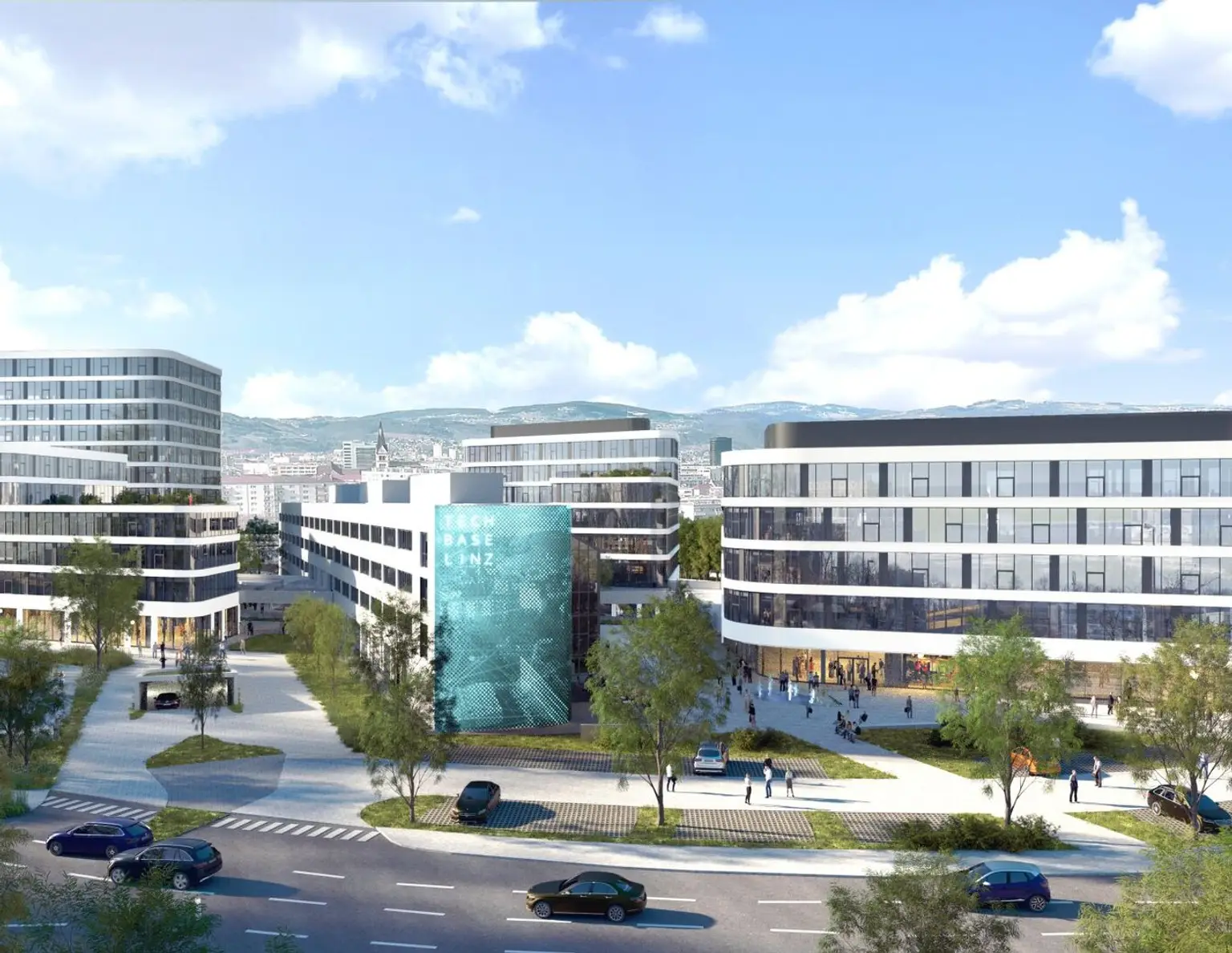 Frei Büroflächen am Campus "TECHBASE LINZ" gesamt (Flächen ab 400m² verfügbar)