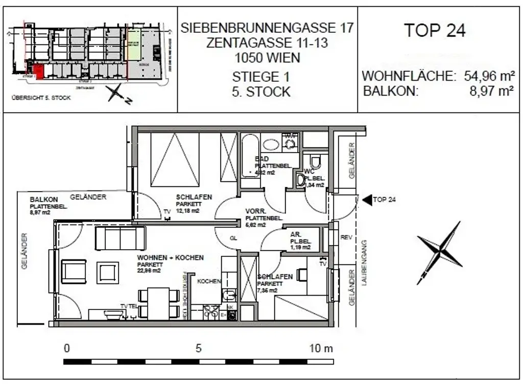 Super aufgeteilte 3-Zimmer-Wohnung inkl. großer Freifläche!