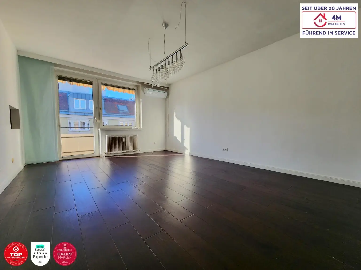 Von der Sonne geküsst: Helle 3-Zimmer-Wohnung mit großer Loggia, Ost-West-Ausrichtung & guter Anbindung