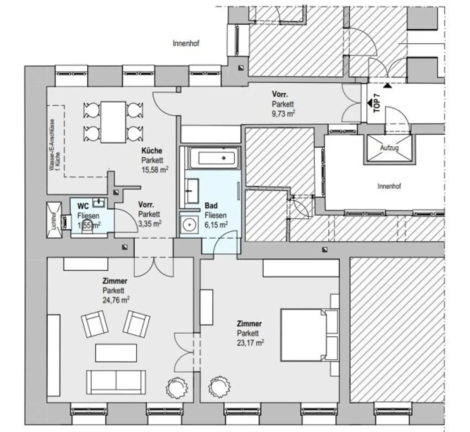 Altbaujuwel mit Erstbezug und U-Bahn Nähe! 3 Zimmer! Nähe Servitenviertel & U4 Friedensbrücke!