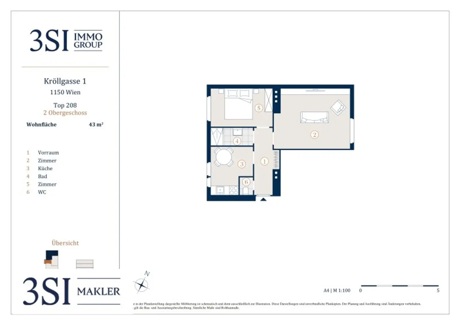 2-Zimmer-Wohnung – zentral & charmant