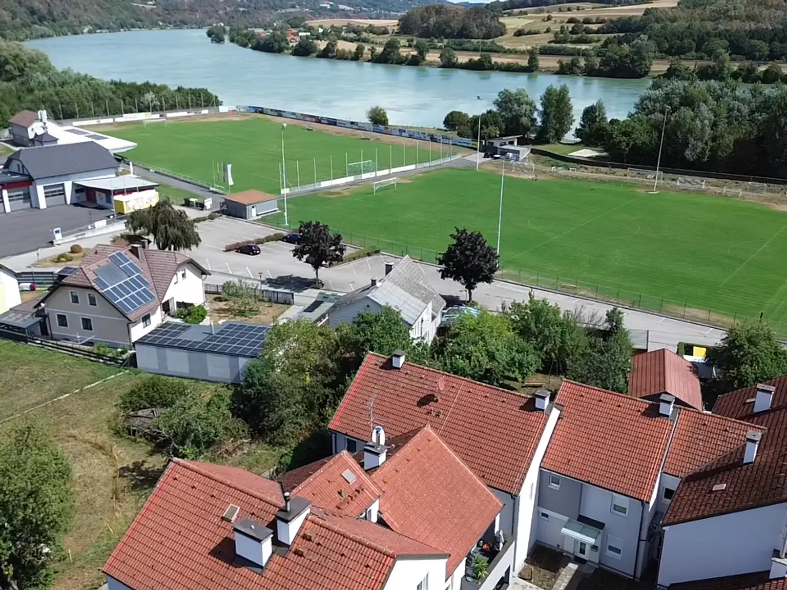 Blick gen Süden mit Drohne